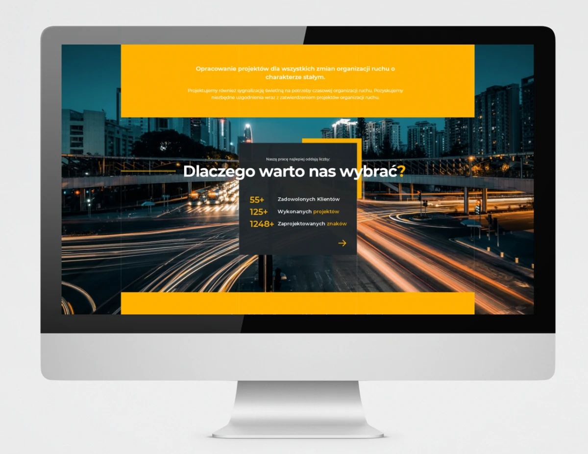 projekt funkcjonalny strony internetowej dla kp znaki