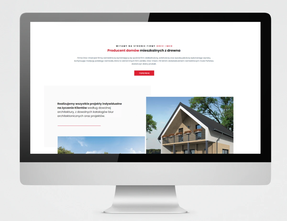 drevimed projekt strony redesign