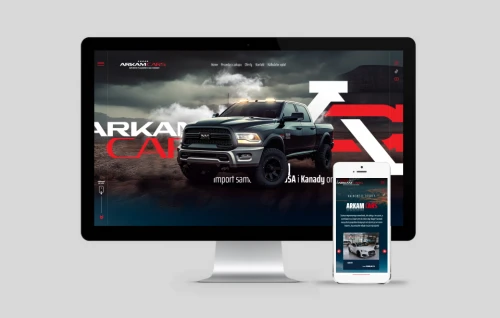 projekt strony internetowej arkam cars