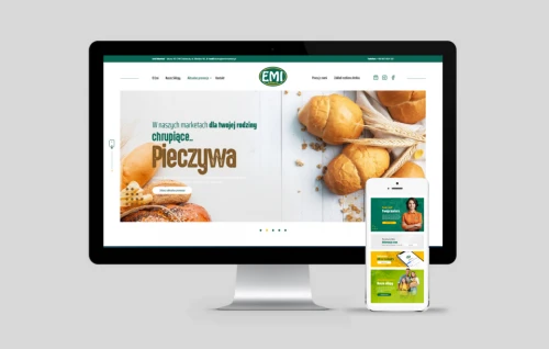 wykonanie strony www firmowej dla sieci marketow emi