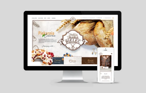 strona www dla manufaktury bielec projekt i wykonanie exponet