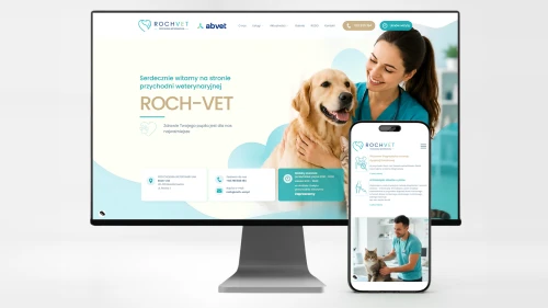 strona internetowa dla kliniki weterynaryjnej rochvet z bielska białej