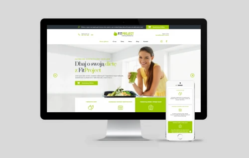 strona internetowa Fit Catering