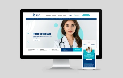 wykonanie strony internetowej dlaprzychodzni ikarmed